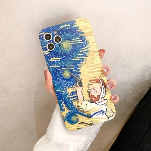 For iPhone 11 Oil Painting TPU Phone Case