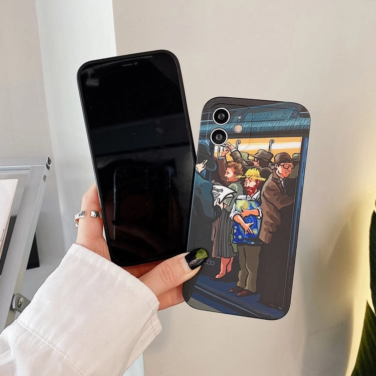 For iPhone 11 Oil Painting TPU Phone Case