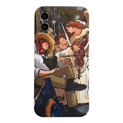 For iPhone 11 Oil Painting TPU Phone Case