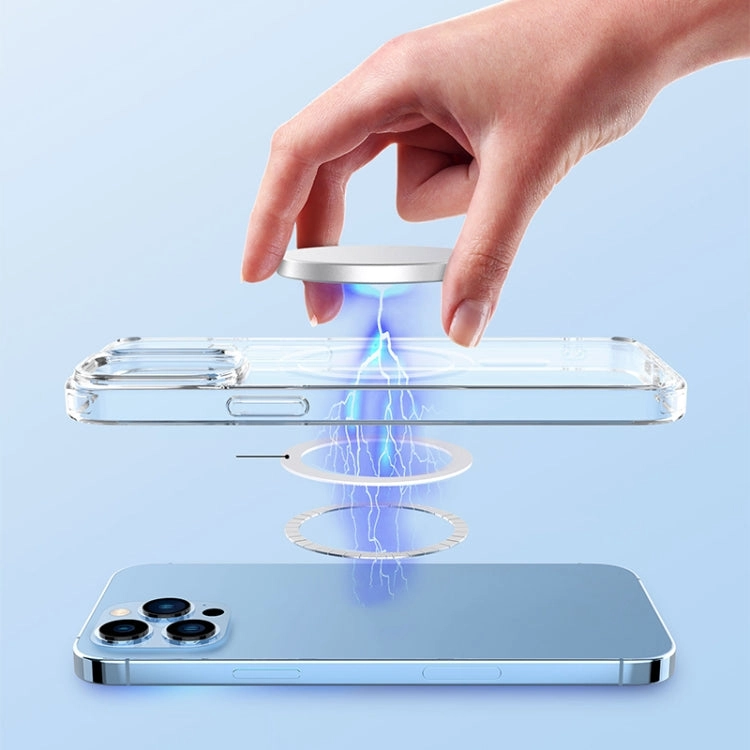 For iPhone 12 Crystal Clear Series MagSafe TPU Magnetic Phone Case