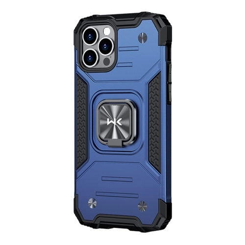 For iPhone 12 WK WTP-012 Shockproof PC   TPU   Metal Phone Case with Ring Holder