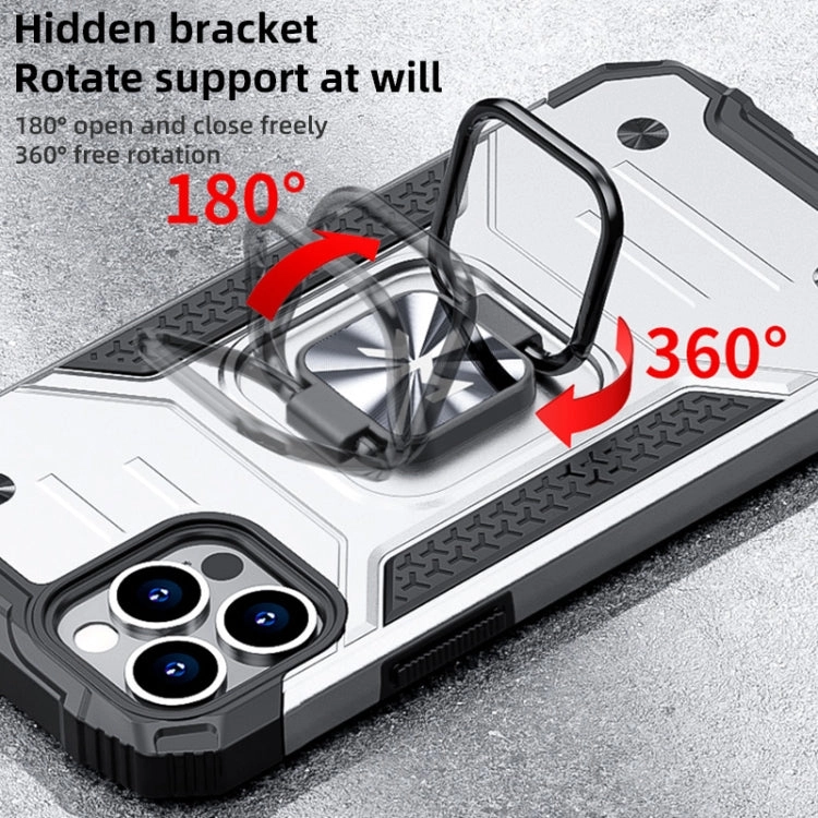 For iPhone 12 WK WTP-012 Shockproof PC   TPU   Metal Phone Case with Ring Holder