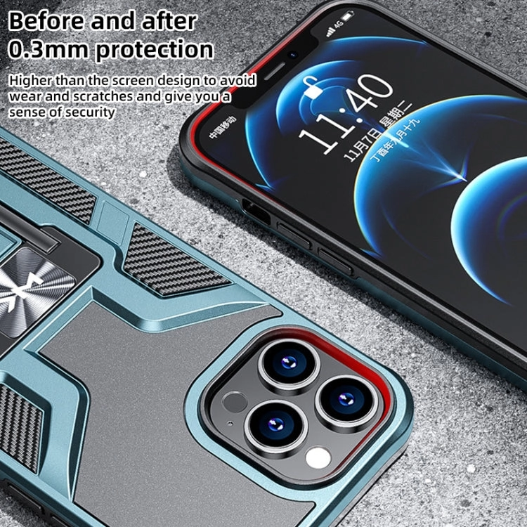 For iPhone 12 WK WTP-013 Shockproof PC   TPU Phone Case with Metal Holder
