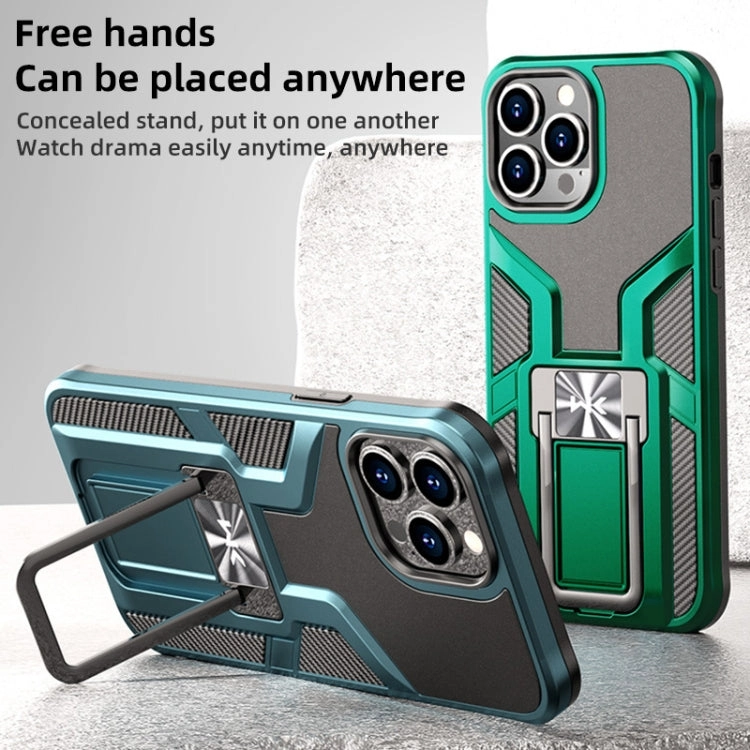 For iPhone 12 WK WTP-013 Shockproof PC   TPU Phone Case with Metal Holder