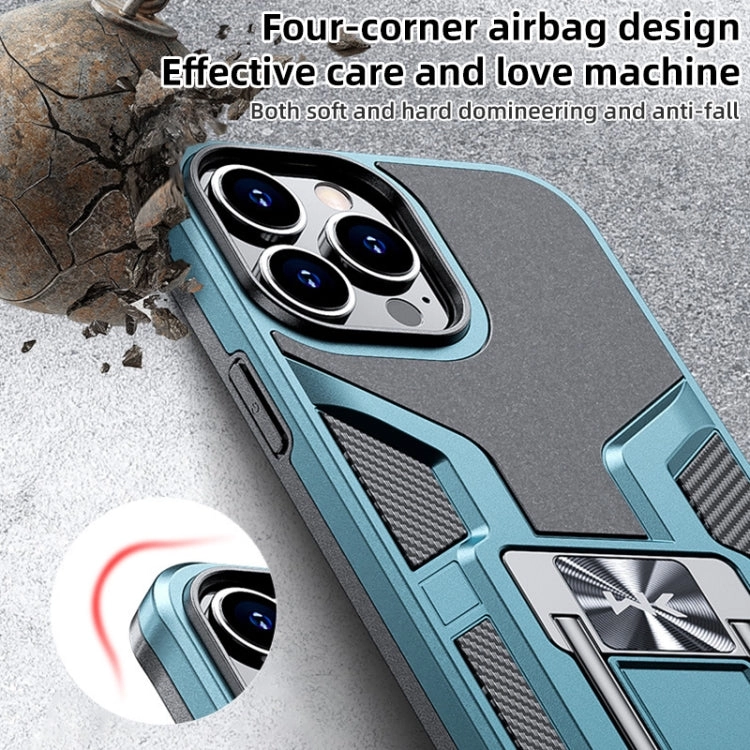 For iPhone 12 WK WTP-013 Shockproof PC   TPU Phone Case with Metal Holder