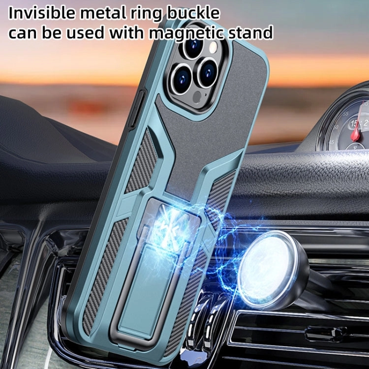 For iPhone 12 WK WTP-013 Shockproof PC   TPU Phone Case with Metal Holder