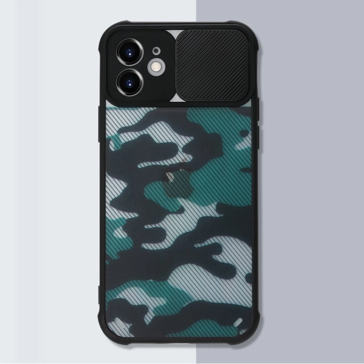 For iPhone 13 Camouflage Sliding Camshield TPU Phone Protective Case