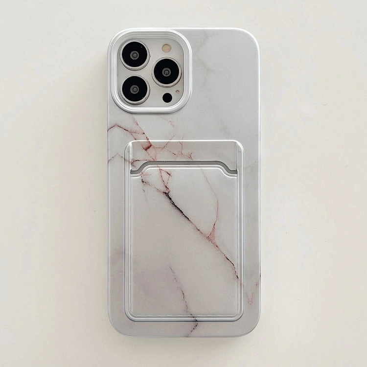 For iPhone 13 Electroplating IMD TPU Phone Case with Card Slot