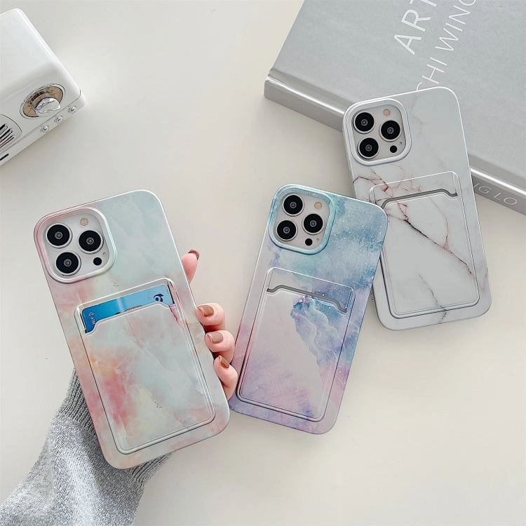 For iPhone 13 Electroplating IMD TPU Phone Case with Card Slot