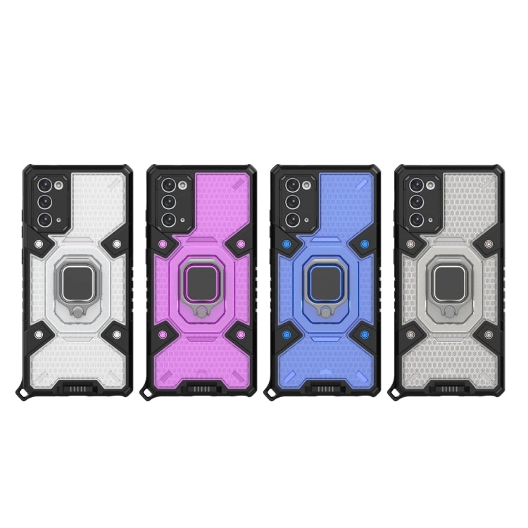 For Samsung Galaxy Note 20 Space PC TPU Shockproof Case with Ring