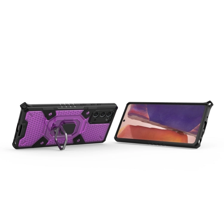 For Samsung Galaxy Note 20 Space PC TPU Shockproof Case with Ring