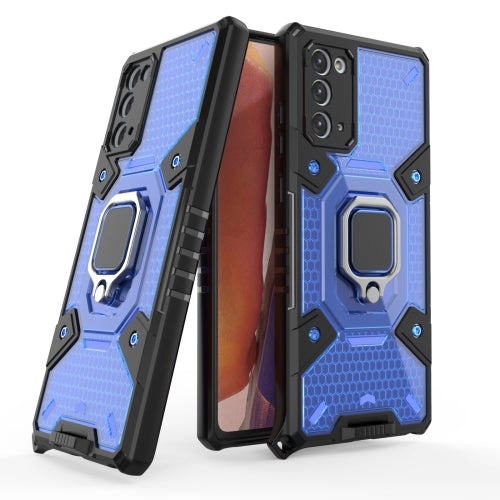 For Samsung Galaxy Note 20 Space PC TPU Shockproof Case with Ring