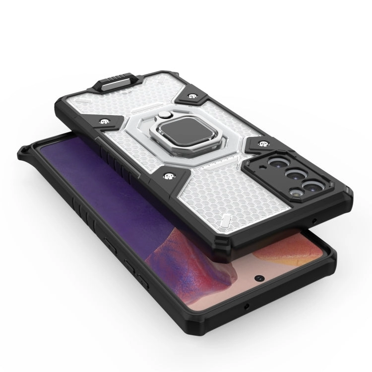 For Samsung Galaxy Note 20 Space PC TPU Shockproof Case with Ring