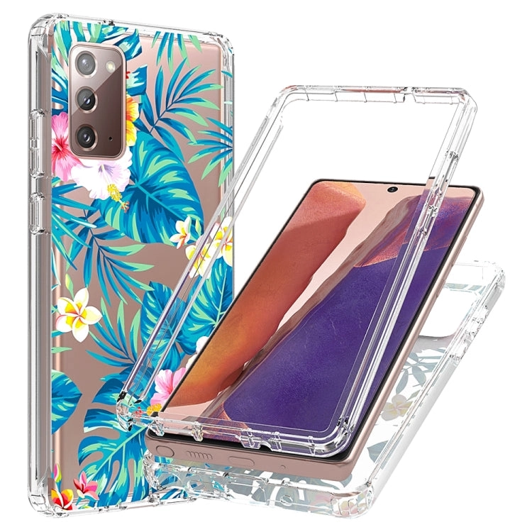 For Samsung Galaxy Note20 2 in 1 High Transparent Painted Shockproof PC   TPU Protective