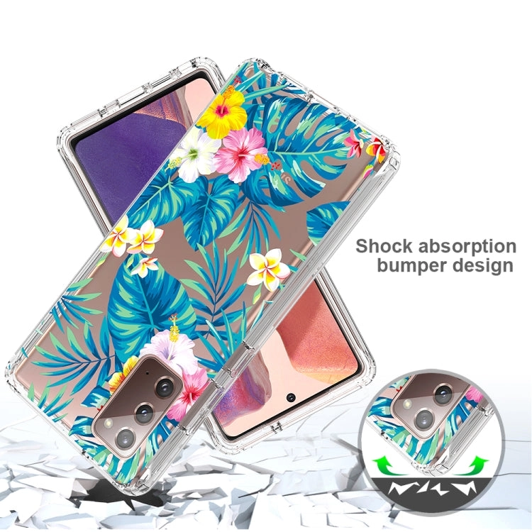 For Samsung Galaxy Note20 2 in 1 High Transparent Painted Shockproof PC   TPU Protective