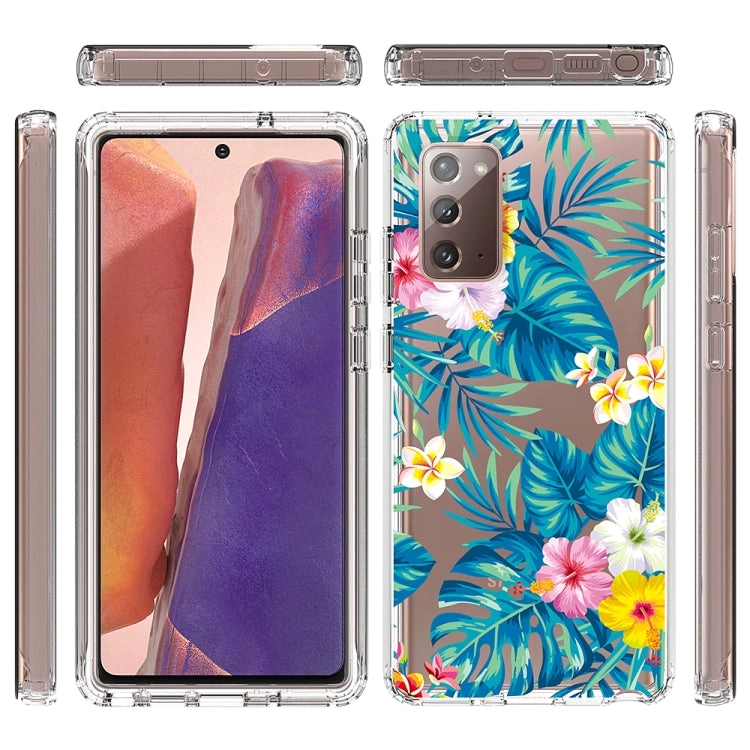 For Samsung Galaxy Note20 2 in 1 High Transparent Painted Shockproof PC   TPU Protective