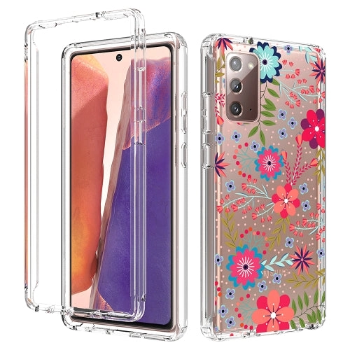 For Samsung Galaxy Note20 2 in 1 High Transparent Painted Shockproof PC   TPU Protective