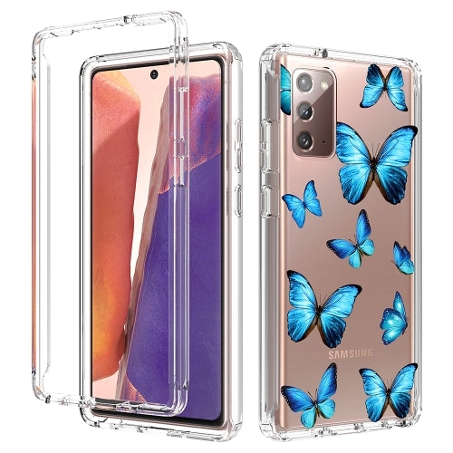 For Samsung Galaxy Note20 2 in 1 High Transparent Painted Shockproof PC   TPU Protective