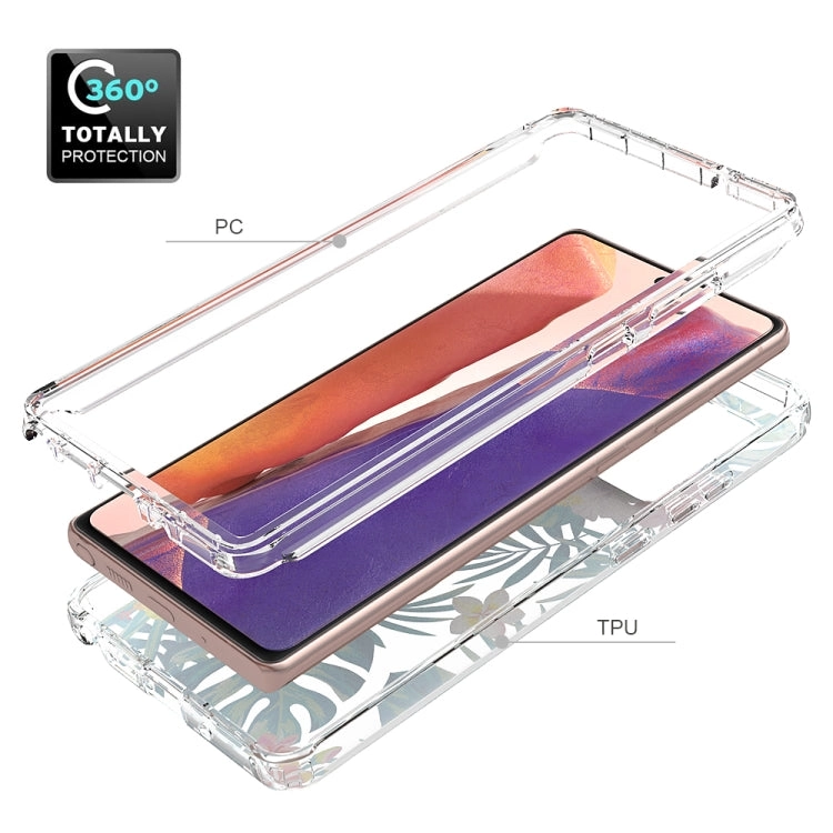 For Samsung Galaxy Note20 2 in 1 High Transparent Painted Shockproof PC   TPU Protective