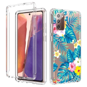 For Samsung Galaxy Note20 2 in 1 High Transparent Painted Shockproof PC   TPU Protective