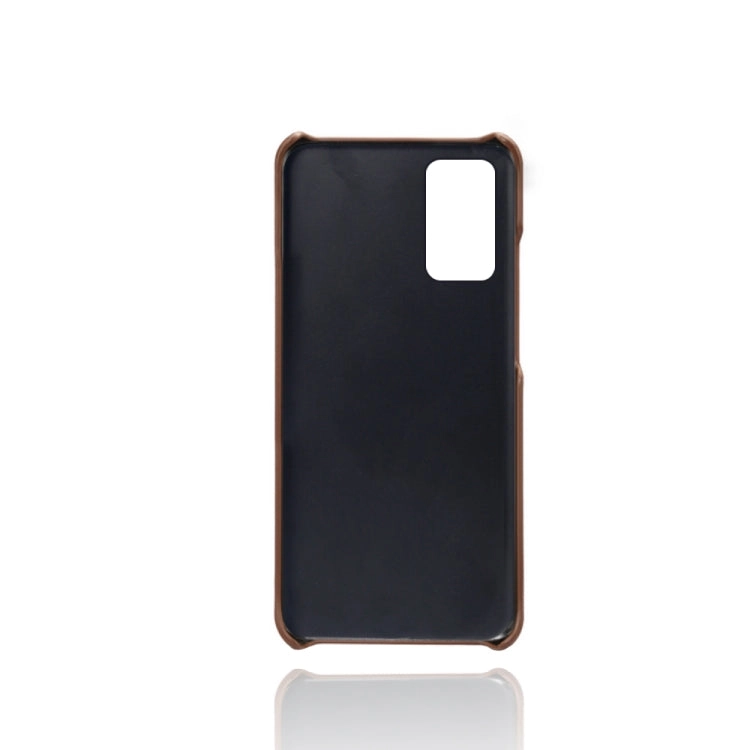 For Samsung Galaxy Note20 Calf Texture PC   PU Leather Back Cover Shockproof Case with Dual Card