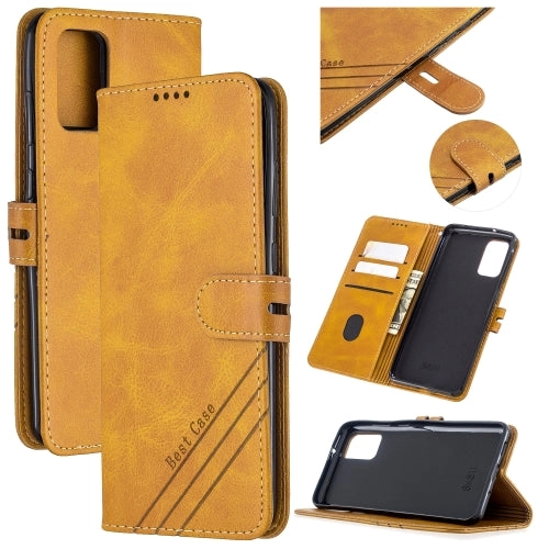 For Samsung Galaxy Note20 Stitching Style 2-Color Cow Texture Horizontal Flip PU Leather Case with