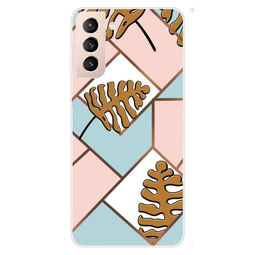 For Samsung Galaxy S22 5G Abstract Marble Pattern TPU Phone Protective Case(Water