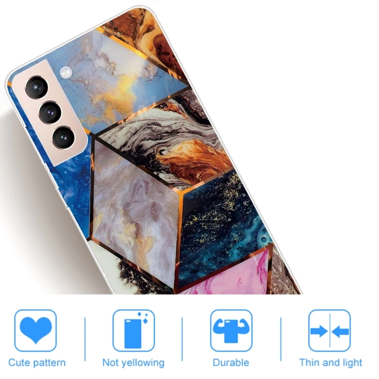 For Samsung Galaxy S22 5G Abstract Marble Pattern TPU Phone Protective Case(Water