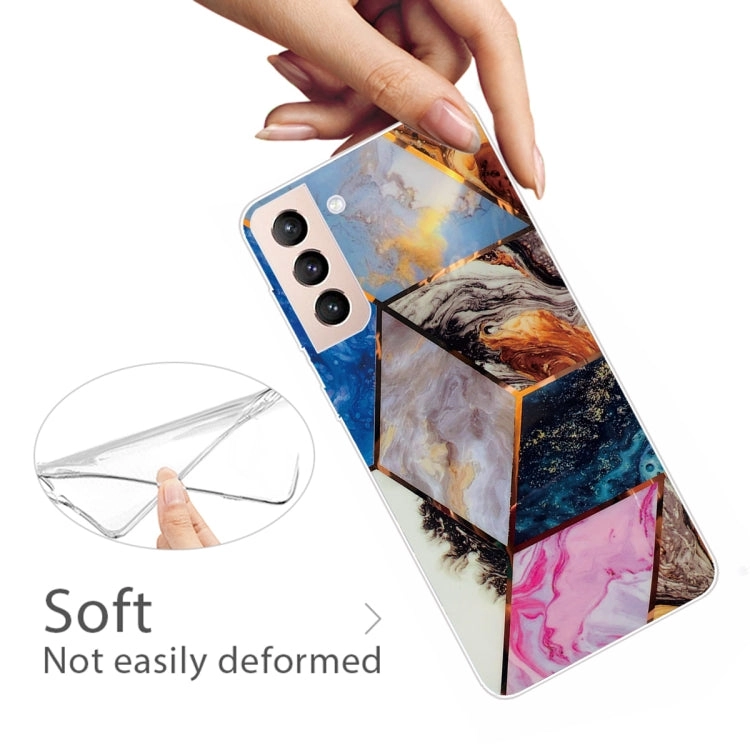 For Samsung Galaxy S22 5G Abstract Marble Pattern TPU Phone Protective Case(Water