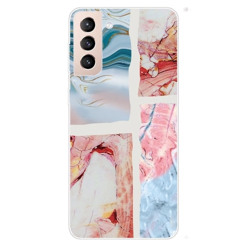 For Samsung Galaxy S22 5G Abstract Marble Pattern TPU Phone Protective Case(Water