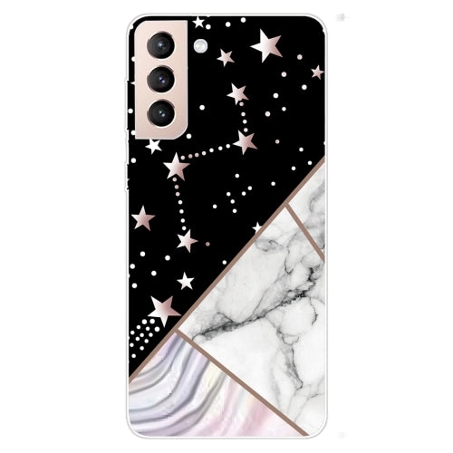 For Samsung Galaxy S22 5G Abstract Marble Pattern TPU Phone Protective Case(Water