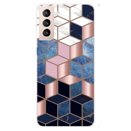 For Samsung Galaxy S22 5G Abstract Marble Pattern TPU Phone Protective Case(Water
