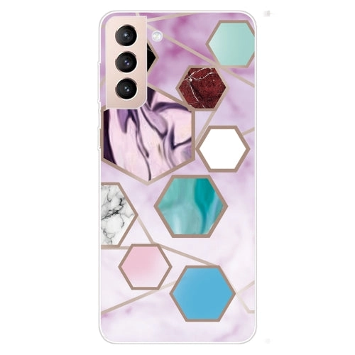 For Samsung Galaxy S22 5G Abstract Marble Pattern TPU Phone Protective Case(Water