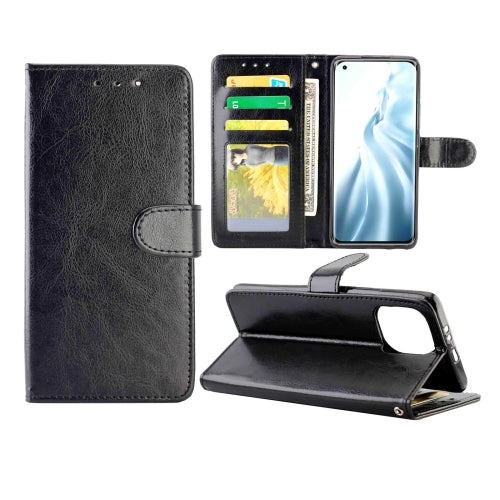 For Xiaomi Mi 11 Crazy Horse Texture Leather Horizontal Flip Protective Case with Holder  Card