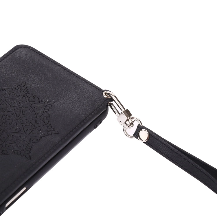 For Xiaomi Mi 11 Mandala Embossed PU   TPU Magnetic Case with Card Slots  Holder