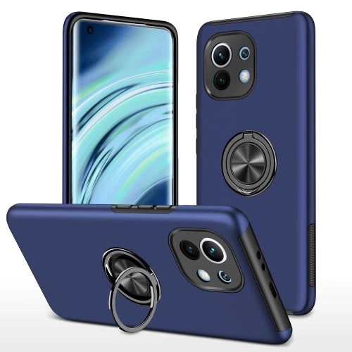 For Xiaomi Mi 11 PC   TPU Shockproof Magnetic Phone Case with Invisible Ring