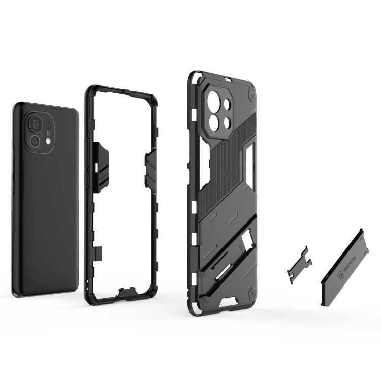 For Xiaomi Mi 11 Punk Armor 2 in 1 PC   TPU Shockproof Case with Invisible Holder(Light