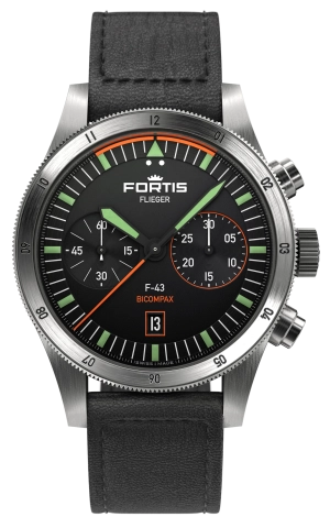 Fortis Flieger F-43 Bicompax Aviator Strap