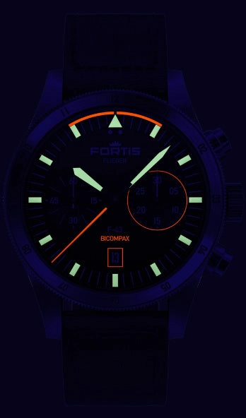 Fortis Flieger F-43 Bicompax Aviator Strap