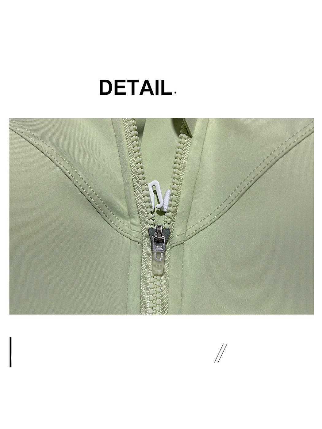 Front Zipper High-Impact Running Sports Bra with Velcro