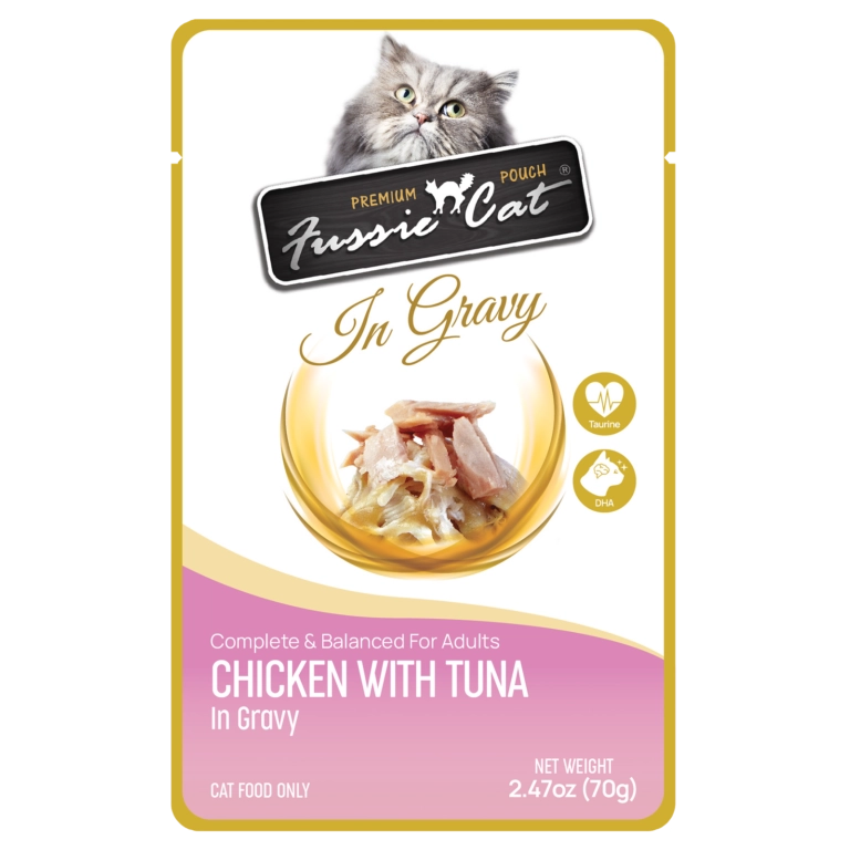 Fussie Cat Chicken with Tuna in Gravy Cat Food