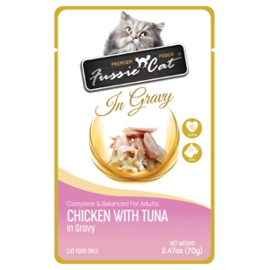 Fussie Cat Chicken with Tuna in Gravy Cat Food