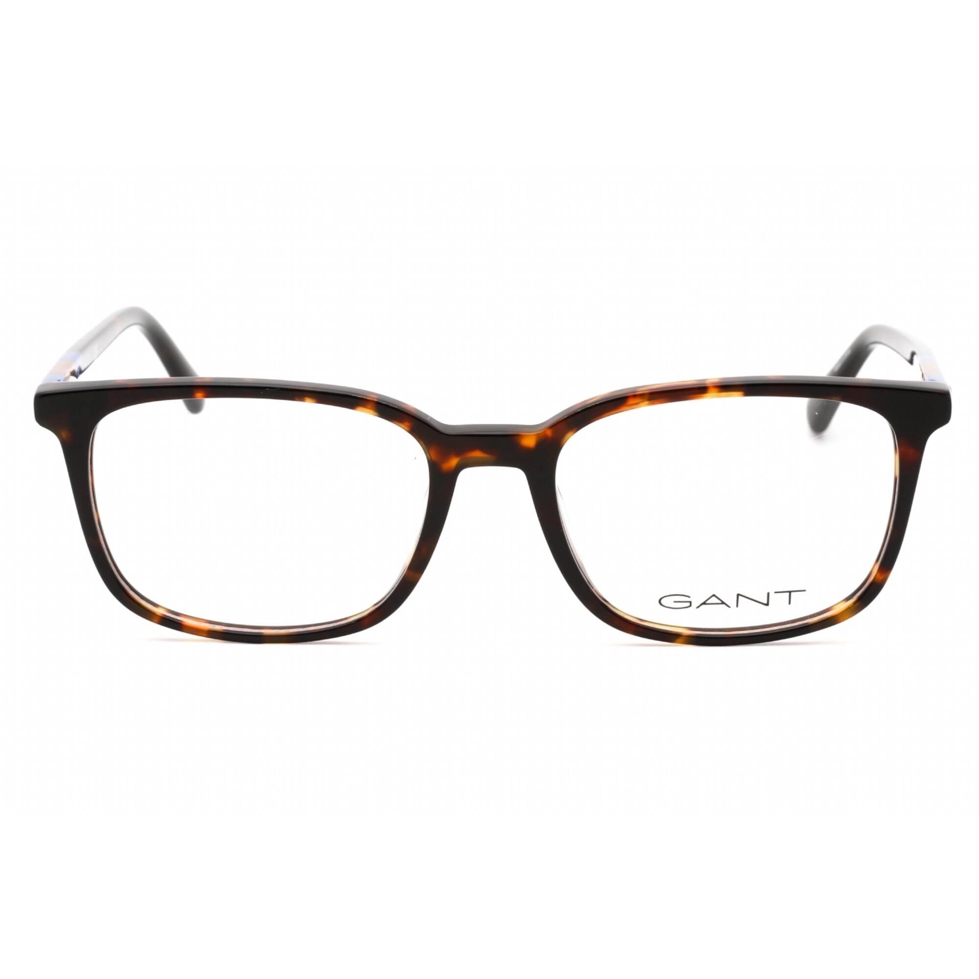 Gant Men's Eyeglasses - Dark Havana Plastic Full Rim Rectangular Frame | GA3264 052