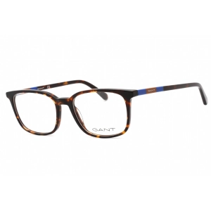 Gant Men's Eyeglasses - Dark Havana Plastic Full Rim Rectangular Frame | GA3264 052
