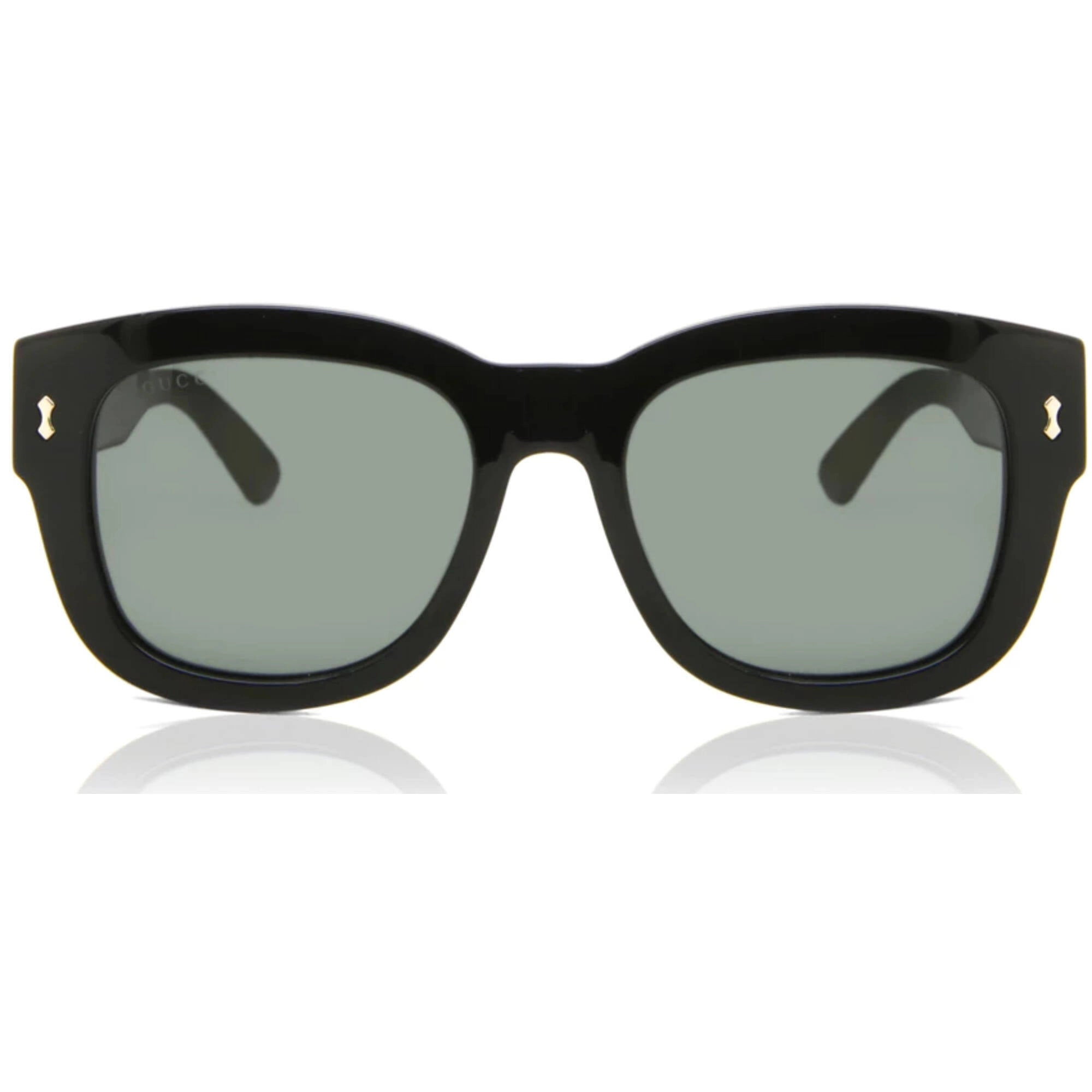 Gucci Men's Sunglasses - Black Acetate Full Rim Square Frame Grey Lens | GG1110S 001