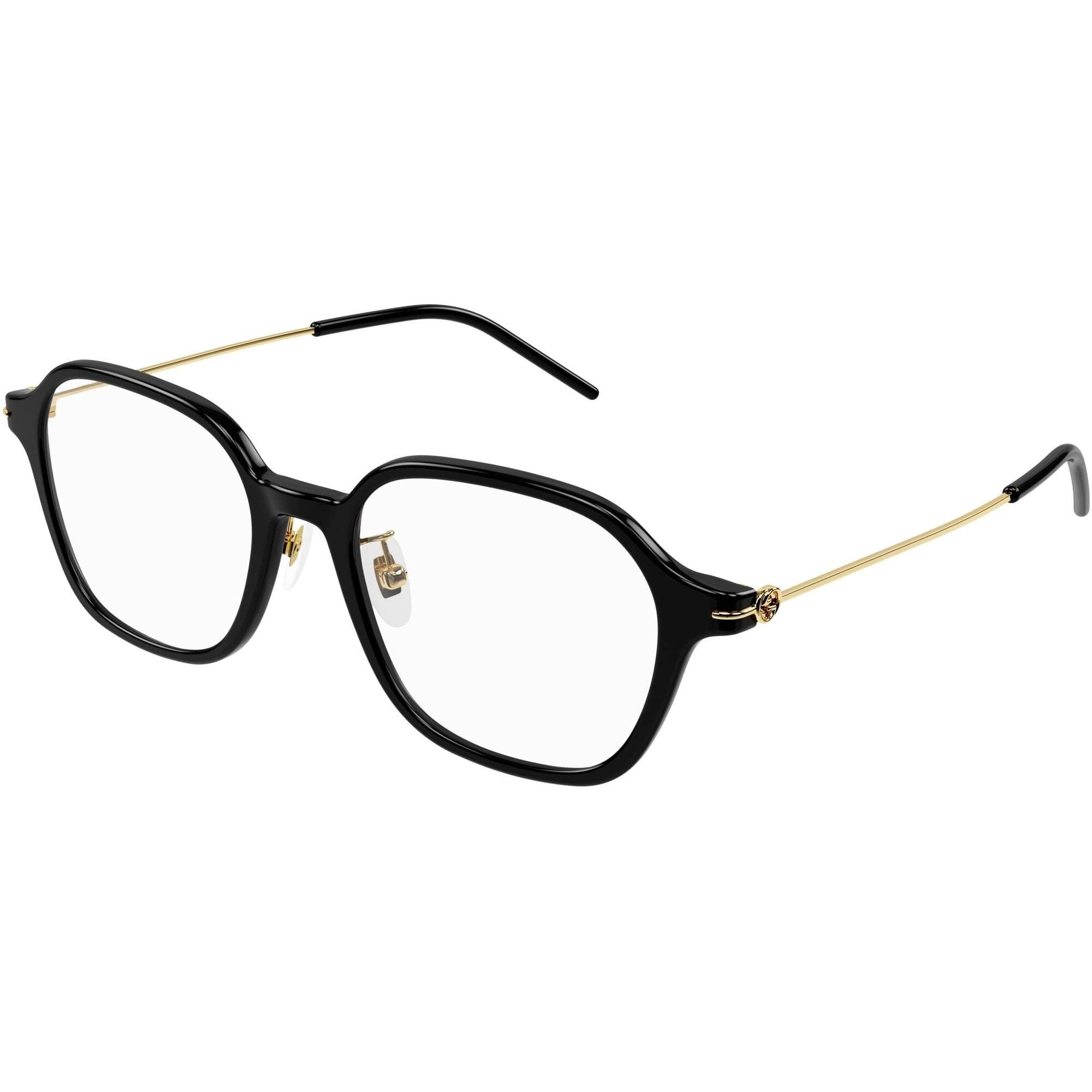 Gucci Women's Eyeglasses - Black Acetate/Metal Square Frame Demo Lens | GG1277OA 001