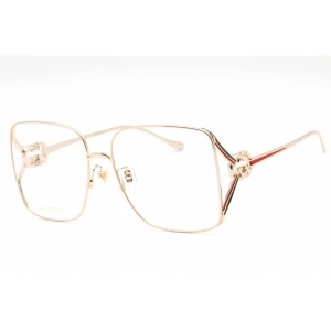 Gucci Women's Eyeglasses - Gold Metal Full Rim Butterfly Frame | GG1321O 002