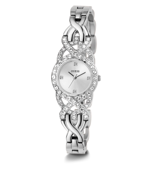 GUESS Ladies Silver Tone Analog Watch