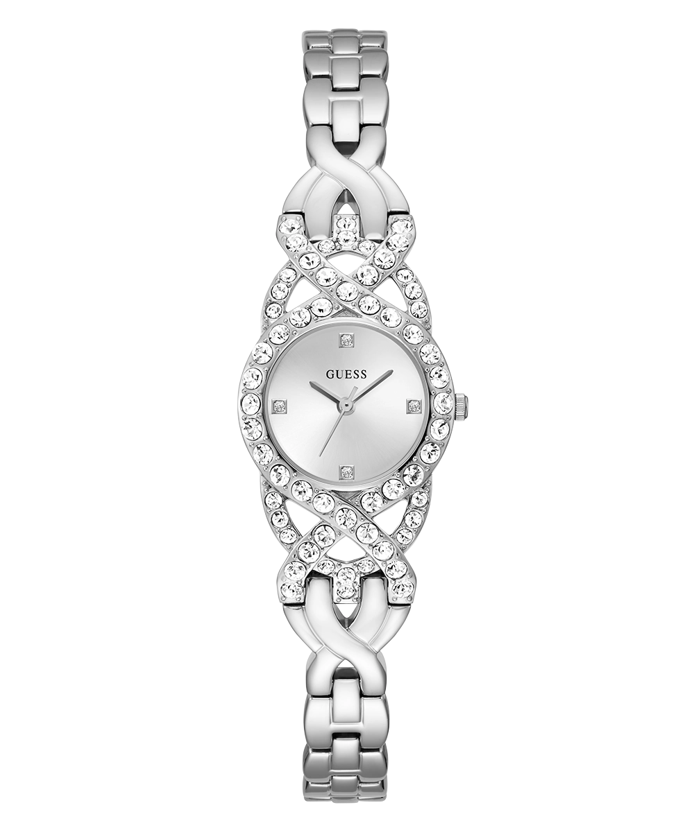 GUESS Ladies Silver Tone Analog Watch