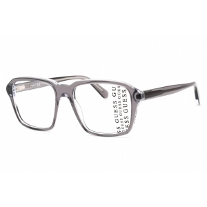 Guess Men's Eyeglasses - Full Rim Fixed Nose Pads Grey Plastic Frame | GU50073 020